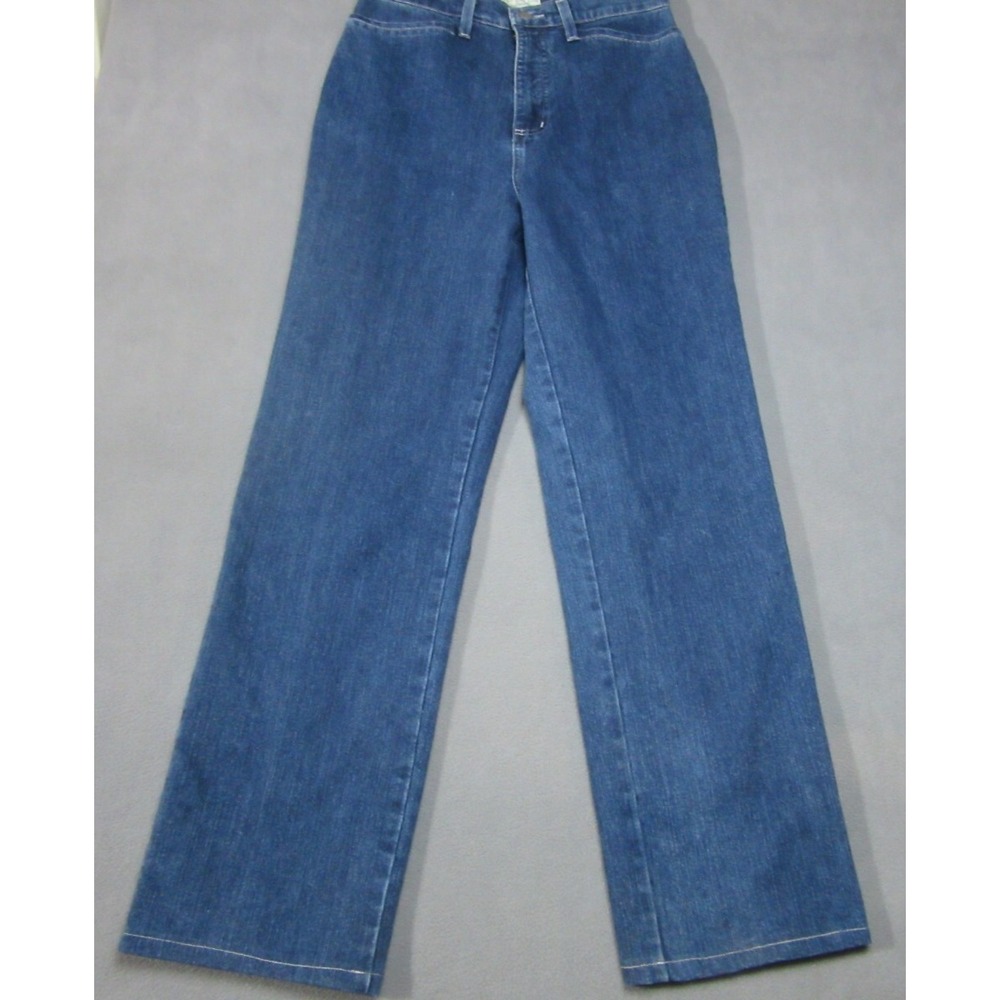 French Dressing Jeans Womens 6 Blue Excellent Straight High Rise Stretch 27x29